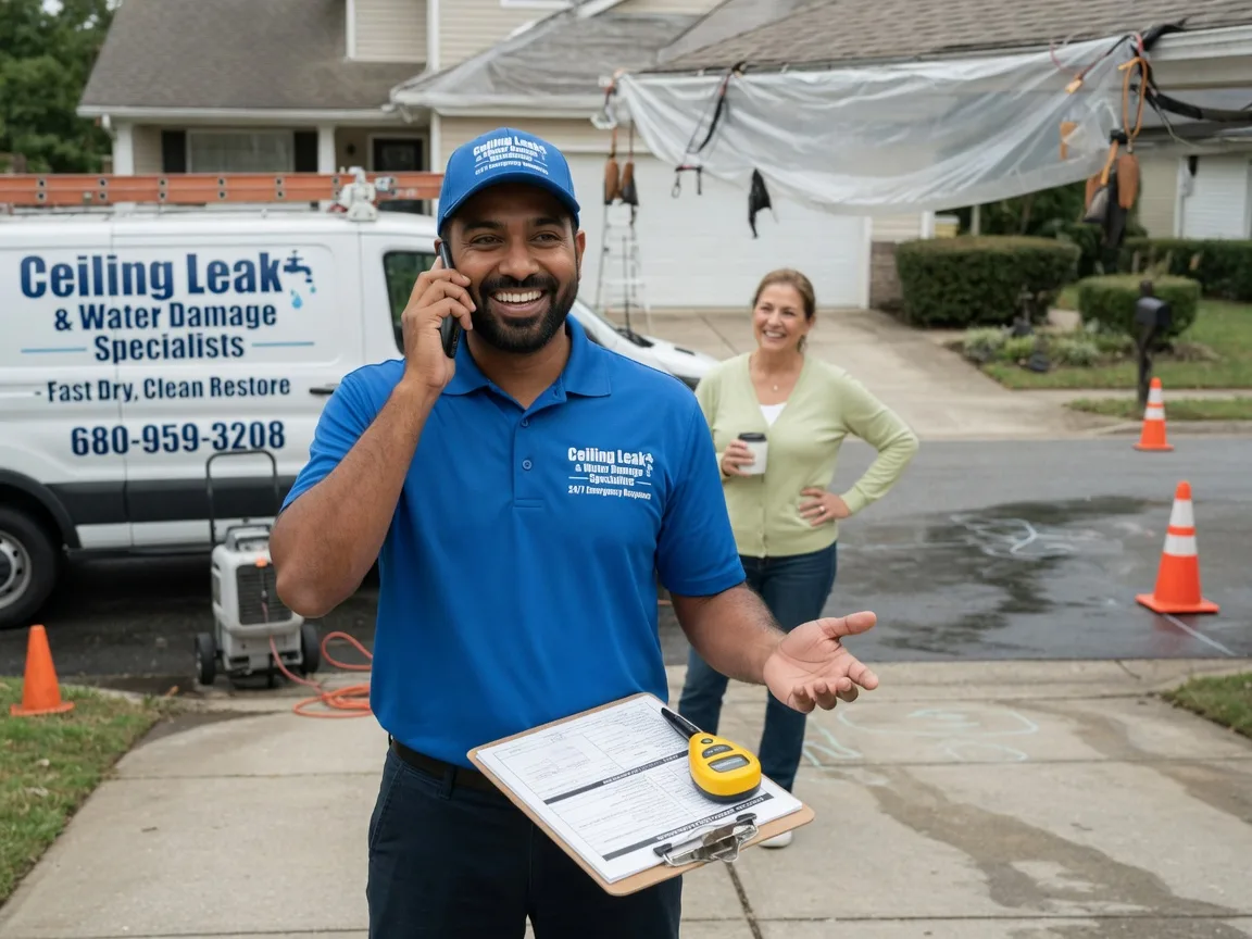 Ceiling Leak Cleanup Randolph, TX FAQs